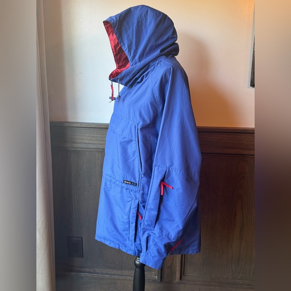 Black Ice vintage Blue Hooded Men's pullover Jacket - Picture 3 of 8